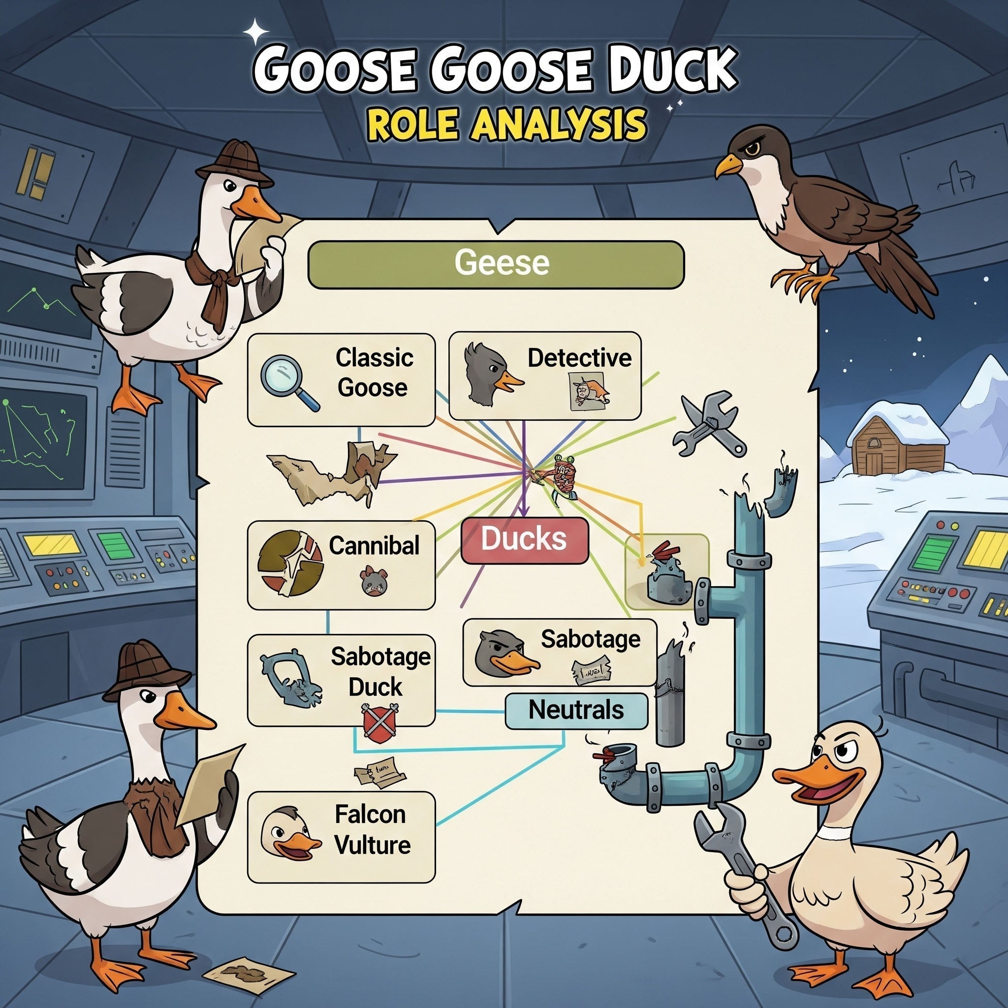 Goose Goose Duck Tüm Roller